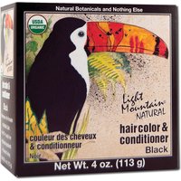 Natural Hair Color & Conditioner, Black, 4 oz, Light Mountain Henna