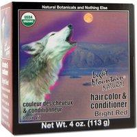 Natural Hair Color & Conditioner, Bright Red, 4 oz, Light Mountain Henna