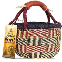 Handwoven African Mini Market Basket, 1 pc, Alaffia Authentic