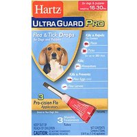 Hartz Ultra Guard Pro Flea & Tick Drops For Dogs 16lbs-30lbs, 3 Monthly Treatments