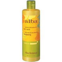Hawaiian Hair Wash Coconut Milk Extra Rich Shampoo, 12 oz, Alba Botanica
