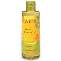 Hawaiian Kukui Nut Organic Massage Oil 8.5 fl oz from Alba Botanica