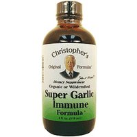 Super Garlic Immune Formula Syrup, 4 oz, Christophers Original Formulas