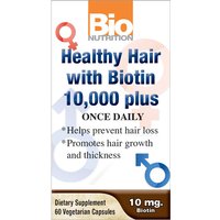 Healthy Hair with Biotin, 60 Vegetarian Capsules, Bio Nutrition Inc.