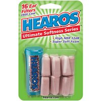 Hearos Ear Plugs Ultimate Softness Series, High 32 NRR, 8 Pair + Free Case