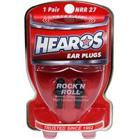 Hearos Ear Plugs Rock n Roll Series, NRR 27 Ear Filters, 1 Pair