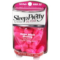 Hearos Sleep Pretty In Pink Womens Ear Plugs, 14 Pair