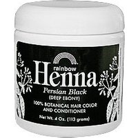 Henna, Persian Black, Hair Color and Conditioner, 4 oz, Rainbow Research