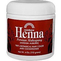 Henna, Persian Mahogany, Hair Color and Conditioner, 4 oz, Rainbow Research