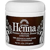 Henna, Persian Medium Brown, Hair Color and Conditioner, 4 oz, Rainbow Research