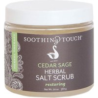 Herbal Salt Scrub, Cedar Sage, 20 oz, Soothing Touch