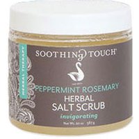 Herbal Salt Scrub, Peppermint Rosemary, 20 oz, Soothing Touch