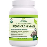 Herbal Secrets Organic Chia Seeds Powder, 2 lb, Amazing Nutrition