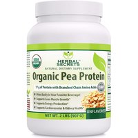 Herbal Secrets Organic Pea Protein Powder, Unflavored, 2 lb, Amazing Nutrition