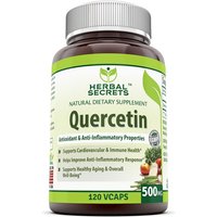 Herbal Secrets Quercetin 500 mg, 120 Vegetarian Capsule, Amazing Nutrition