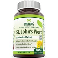 Herbal Secrets St. Johns Wort, 180 Veggie Capsules, Amazing Nutrition
