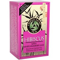 Hibiscus with White Mulberry Leaf Tea, 20 Tea Bags, Triple Leaf Tea