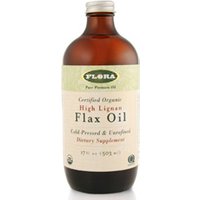 High Lignan Flax Oil, Certified Organic, 17 oz, Flora Health