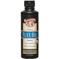 Lignan Flax Oil Liquid, Organic, 12 oz, Barleans Organic Oils