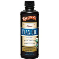 Lignan Flax Oil Liquid, Organic, 16 oz, Barleans Organic Oils