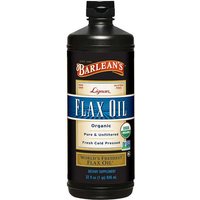 Lignan Flax Oil Liquid, Organic, 32 oz, Barleans Organic Oils