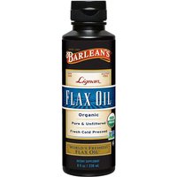 Lignan Flax Oil Liquid, Organic, 8 oz, Barleans Organic Oils