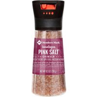 Himalayan Pink Salt with Adjustable Grinder, 10.5 oz (298 g), Members Mark
