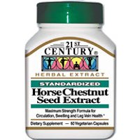 Horse Chestnut Seed Extract 60 Vegetarian Capsules, 21st Century Health Care