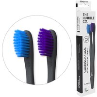 Humble Brush Plant Based Toothbrush - Sensitive - Purple & Blue, 2 Pack, The Humble Co.