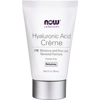 Hyaluronic Acid Cream, Night Moisture & Renewal Formula, 2 oz, NOW Foods