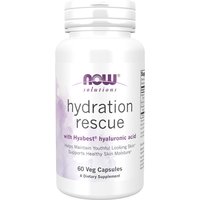 Hydration Rescue with Hyabest Hyaluronic Acid, 60 Veg Capsules, NOW Foods