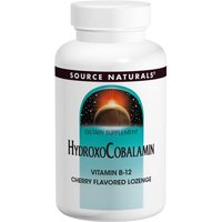 HydroxoCobalamin, Vitamin B-12, Cherry Flavored Lozenge, 120 Sublingual Tablets, Source Naturals