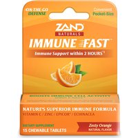 Immune Fast, Zesty Orange, Convenient Pocket-Size, 15 Chewable Tablets, Zand