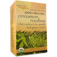 Imperial Organic Cinnamon Rooibus Chai Tea, 18 Tea Bags, Uncle Lees Tea