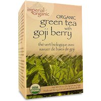Imperial Organic Green Tea with Goji Berry, 18 Tea Bags, Uncle Lees Tea