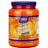 Instantized Micellar Casein, Natural Unflavored, 1.8 lb, NOW Foods