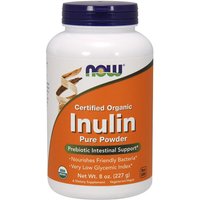 Inulin Pure Powder, Certified Organic, 8 oz, NOW Foods