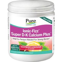 Ionic-Fizz Super D-K Calcium Plus Powder - Raspberry Lemonade, 420 g, Pure Essence Labs