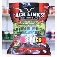 Jack Links Premium Cuts Jalapeno Carne Seca Beef Jerky, 3.25 oz x 3 Bags