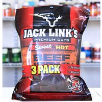 Jack Links Premium Cuts Sweet & Hot Beef Jerky, 3.25 oz x 3 Bags