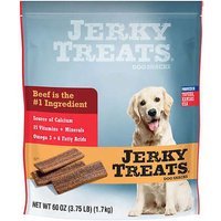 Jerky Treats Dog Snacks, Made with American Beef, 60 oz x 2 Pack