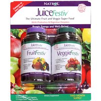 JuiceFestiv Value Pack, Fruit & Veggie SuperFood, 120+120 Capsules, Natrol