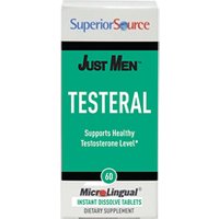 Just Men, Testeral, Supports Healthy Testosterone Levels, 60 Instant Dissolve Tablets, Superior Source