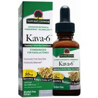 Kava 6 Alcohol-Free Extract Liquid, 1 oz, Natures Answer
