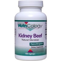 Kidney Beef Natural Glandular, 100 Capsules, NutriCology