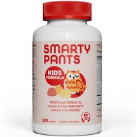 Kids Complete Gummy Vitamins (Multivitamin + Omega 3 + Vitamin D), 120 Gummies, SmartyPants Vitamins