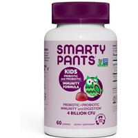 Kids Prebiotic & Probiotic Immunity Formula, Grape, 60 Gummies, SmartyPants Vitamins