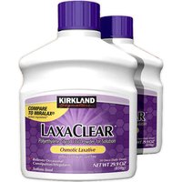 Kirkland Signature LaxaClear Polyethylene Glycol 3350 Powder for Solution, 29.9 oz x 2 Bottles
