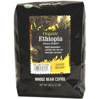 Kirkland Signature Organic Ethiopia Whole Bean Coffee, 2 lb x 2 Pack