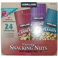 Kirkland Signature Variety Snacking Nuts, 24 Individual Bags (3 lb)